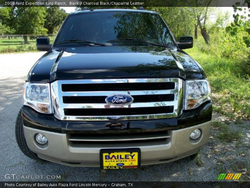 Black / Charcoal Black/Chaparral Leather 2009 Ford Expedition King Ranch