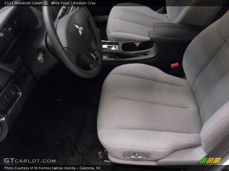 White Pearl / Medium Gray 2011 Mitsubishi Galant SE