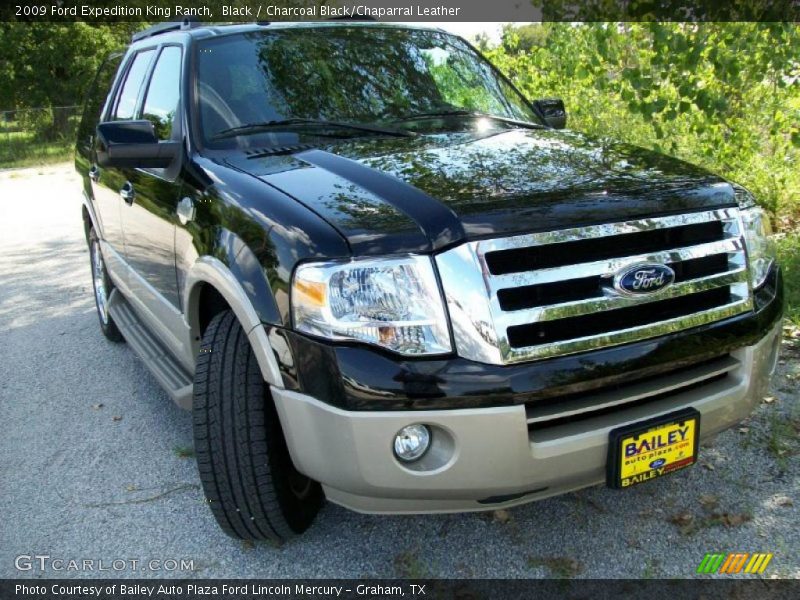 Black / Charcoal Black/Chaparral Leather 2009 Ford Expedition King Ranch