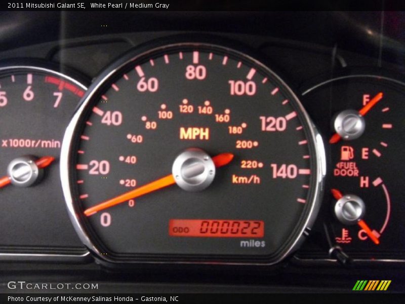 White Pearl / Medium Gray 2011 Mitsubishi Galant SE