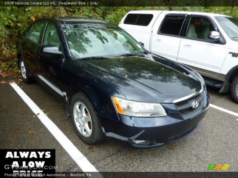 Deepwater Blue / Gray 2006 Hyundai Sonata GLS V6