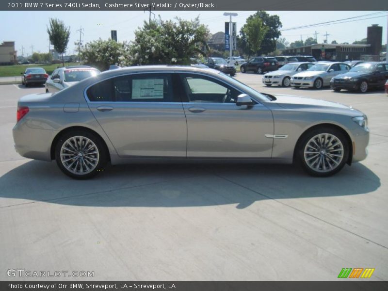 Cashmere Silver Metallic / Oyster/Black 2011 BMW 7 Series 740Li Sedan