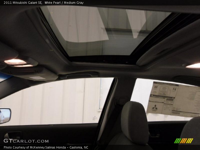 White Pearl / Medium Gray 2011 Mitsubishi Galant SE