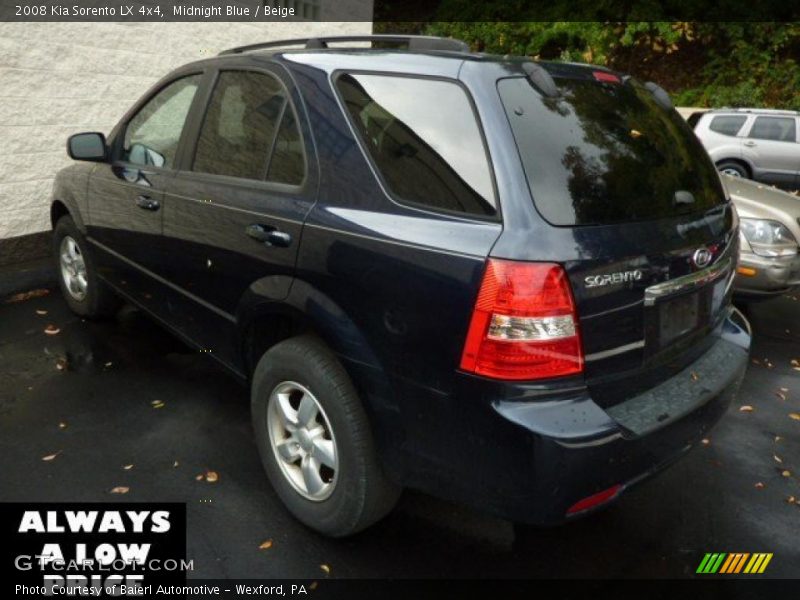 Midnight Blue / Beige 2008 Kia Sorento LX 4x4