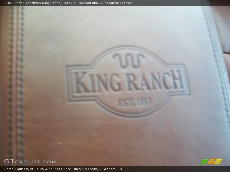 Black / Charcoal Black/Chaparral Leather 2009 Ford Expedition King Ranch