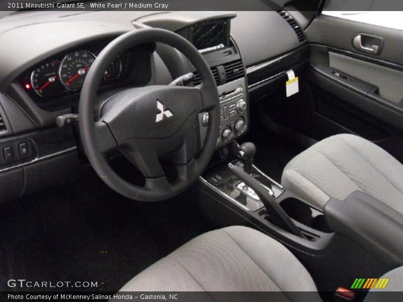 White Pearl / Medium Gray 2011 Mitsubishi Galant SE