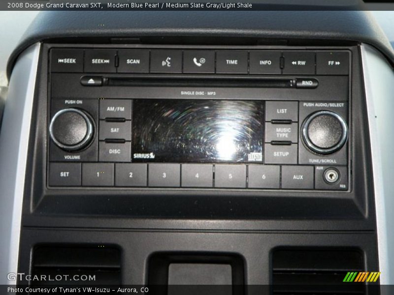 Modern Blue Pearl / Medium Slate Gray/Light Shale 2008 Dodge Grand Caravan SXT
