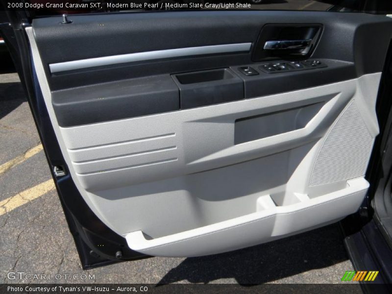 Modern Blue Pearl / Medium Slate Gray/Light Shale 2008 Dodge Grand Caravan SXT