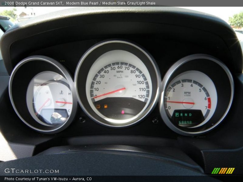 Modern Blue Pearl / Medium Slate Gray/Light Shale 2008 Dodge Grand Caravan SXT