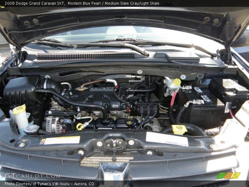 Modern Blue Pearl / Medium Slate Gray/Light Shale 2008 Dodge Grand Caravan SXT