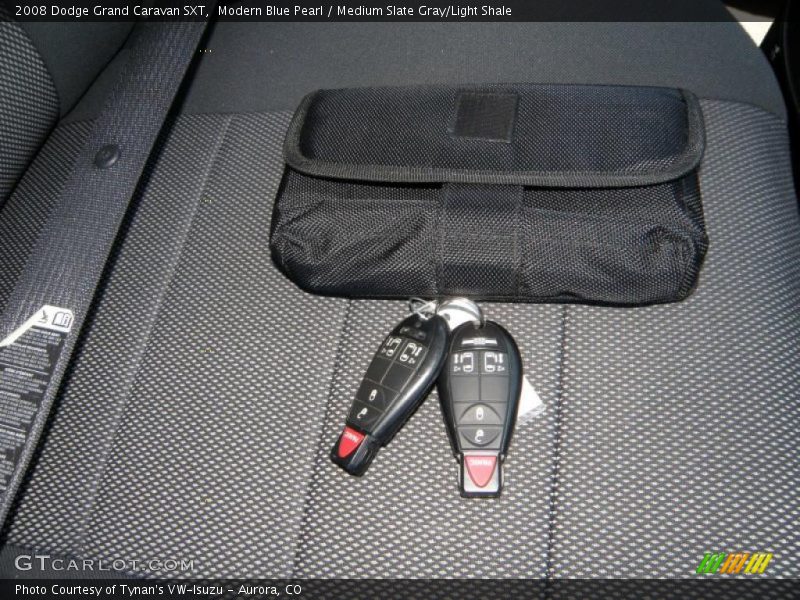 Modern Blue Pearl / Medium Slate Gray/Light Shale 2008 Dodge Grand Caravan SXT