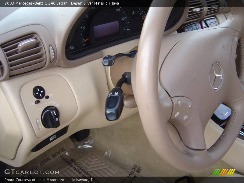 Desert Silver Metallic / Java 2003 Mercedes-Benz C 240 Sedan