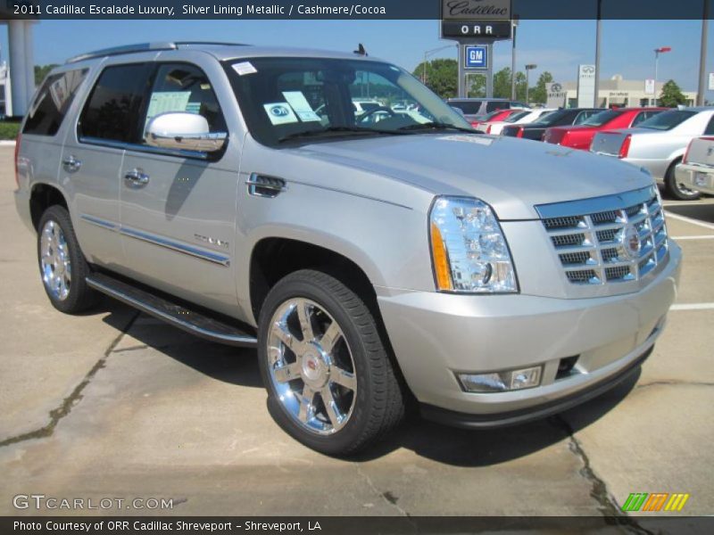 Silver Lining Metallic / Cashmere/Cocoa 2011 Cadillac Escalade Luxury