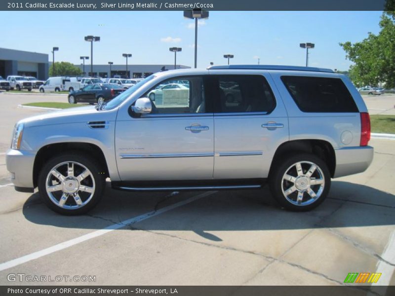 Silver Lining Metallic / Cashmere/Cocoa 2011 Cadillac Escalade Luxury