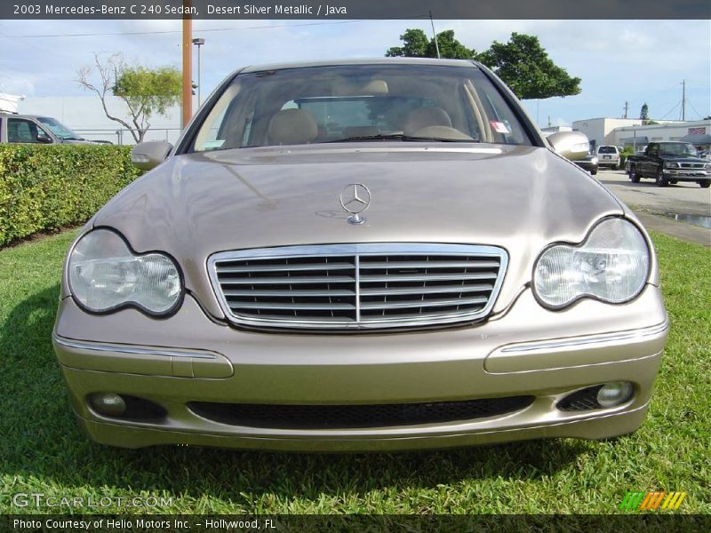 Desert Silver Metallic / Java 2003 Mercedes-Benz C 240 Sedan