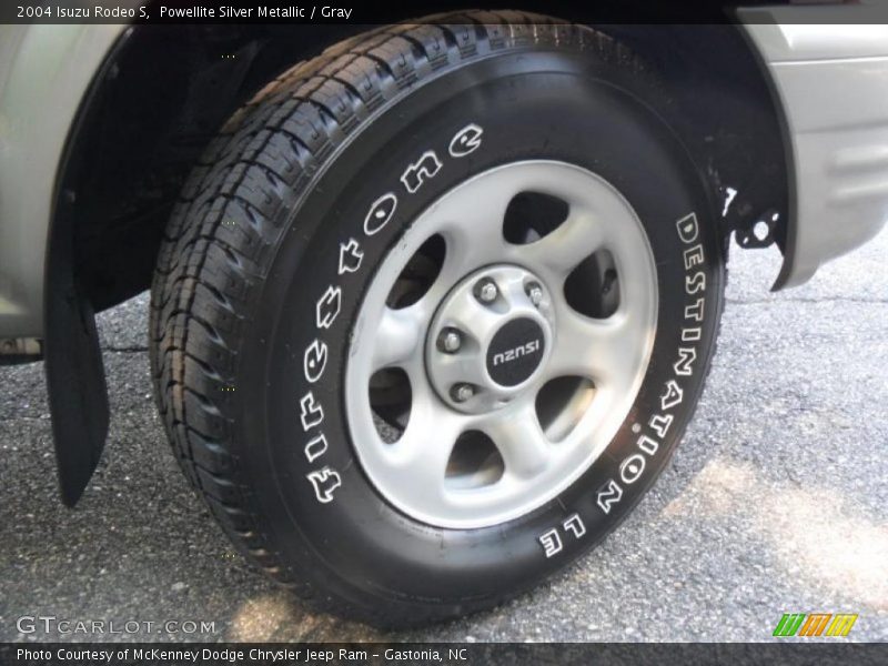 Powellite Silver Metallic / Gray 2004 Isuzu Rodeo S