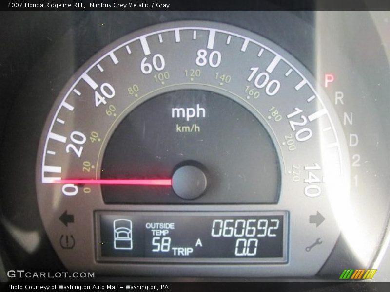 Nimbus Grey Metallic / Gray 2007 Honda Ridgeline RTL