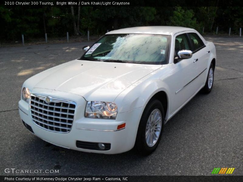 Bright White / Dark Khaki/Light Graystone 2010 Chrysler 300 Touring