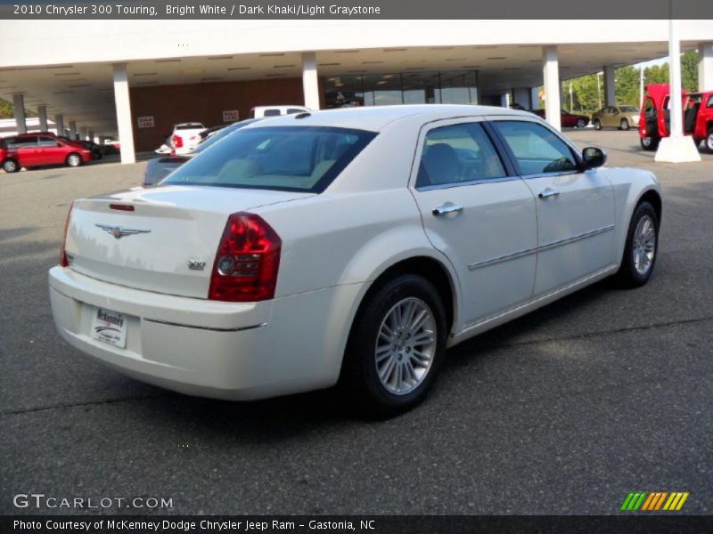 Bright White / Dark Khaki/Light Graystone 2010 Chrysler 300 Touring