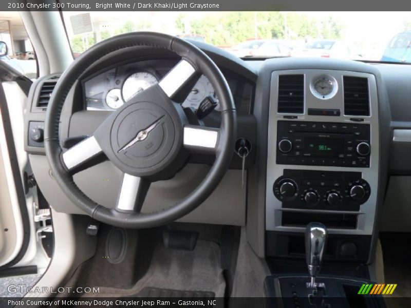 Bright White / Dark Khaki/Light Graystone 2010 Chrysler 300 Touring
