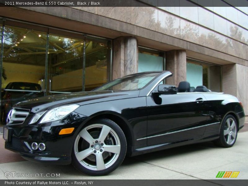 Black / Black 2011 Mercedes-Benz E 550 Cabriolet