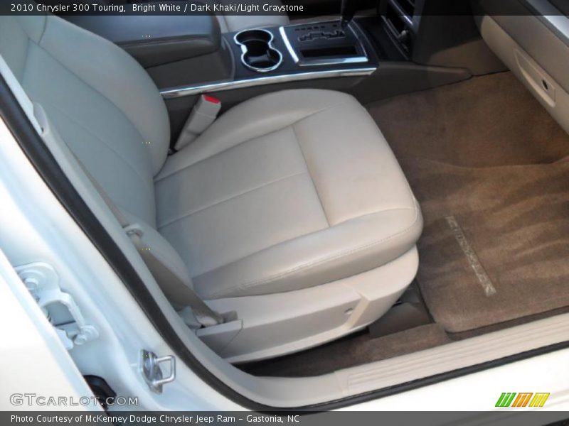 Bright White / Dark Khaki/Light Graystone 2010 Chrysler 300 Touring