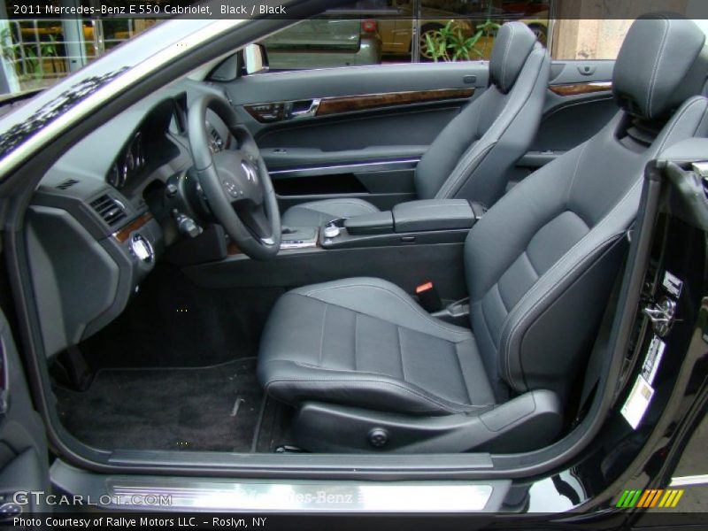 Black / Black 2011 Mercedes-Benz E 550 Cabriolet