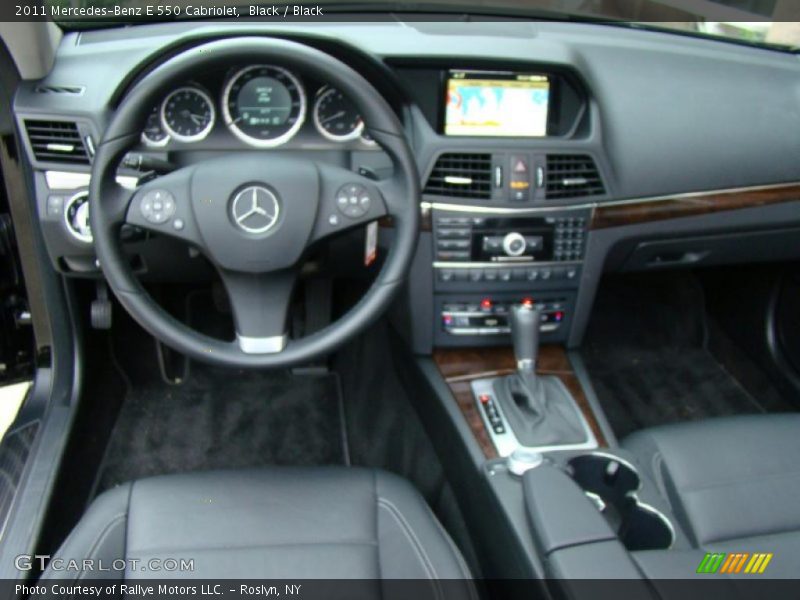 Black / Black 2011 Mercedes-Benz E 550 Cabriolet