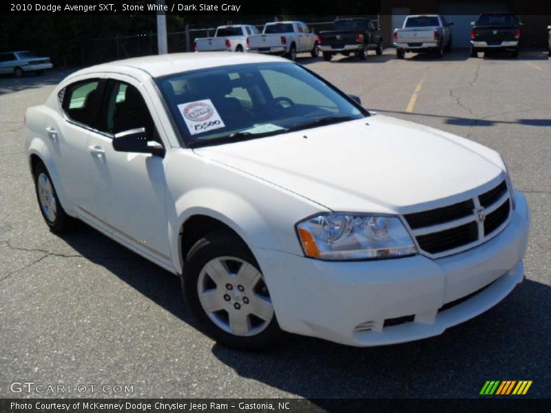 Stone White / Dark Slate Gray 2010 Dodge Avenger SXT