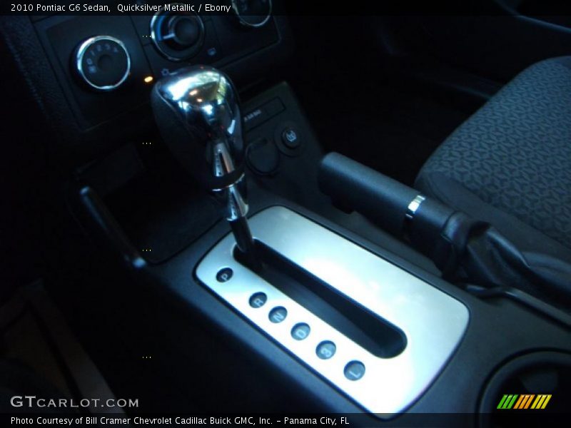 Quicksilver Metallic / Ebony 2010 Pontiac G6 Sedan
