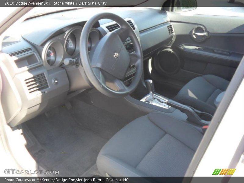 Stone White / Dark Slate Gray 2010 Dodge Avenger SXT