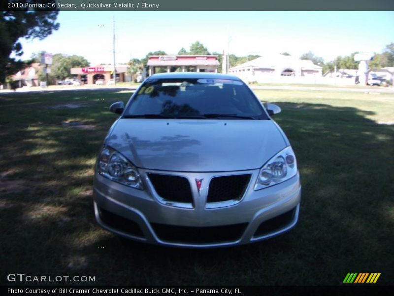 Quicksilver Metallic / Ebony 2010 Pontiac G6 Sedan