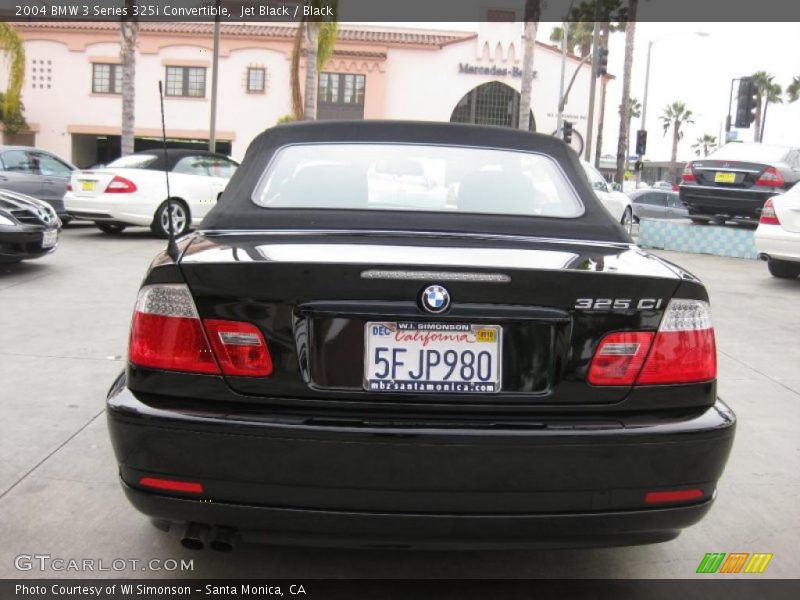 Jet Black / Black 2004 BMW 3 Series 325i Convertible