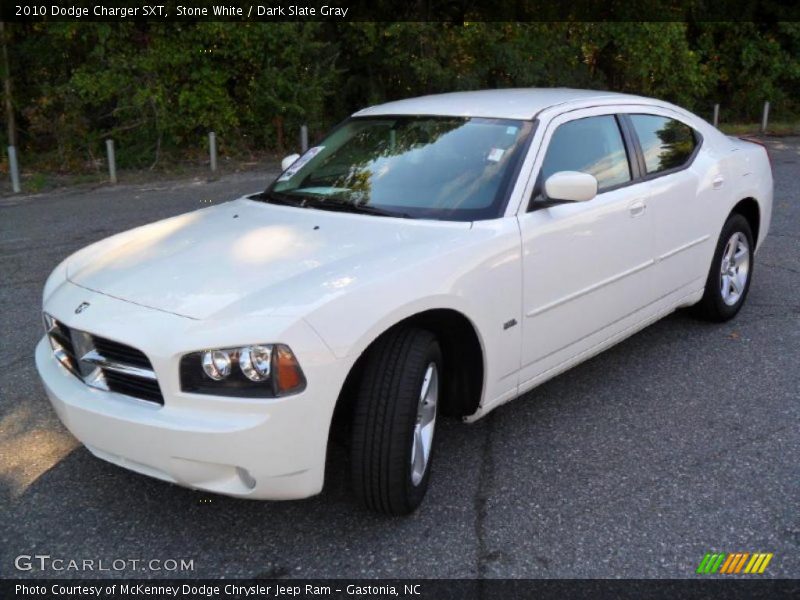 Stone White / Dark Slate Gray 2010 Dodge Charger SXT