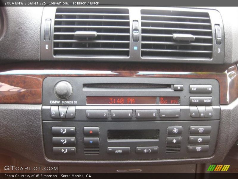 Jet Black / Black 2004 BMW 3 Series 325i Convertible