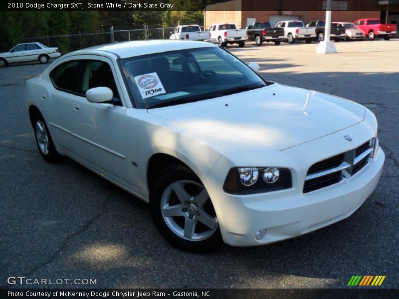 Stone White / Dark Slate Gray 2010 Dodge Charger SXT