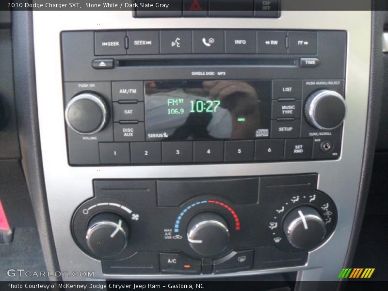 Stone White / Dark Slate Gray 2010 Dodge Charger SXT