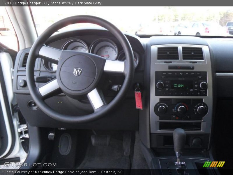 Stone White / Dark Slate Gray 2010 Dodge Charger SXT
