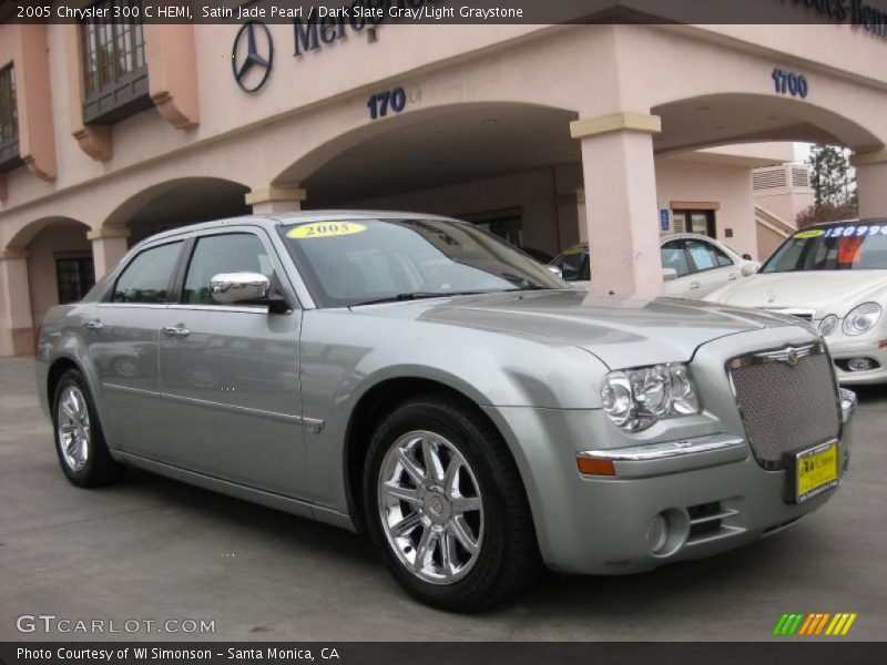 Satin Jade Pearl / Dark Slate Gray/Light Graystone 2005 Chrysler 300 C HEMI