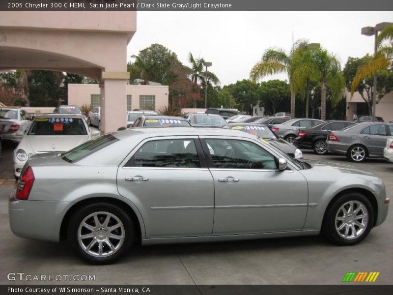 Satin Jade Pearl / Dark Slate Gray/Light Graystone 2005 Chrysler 300 C HEMI