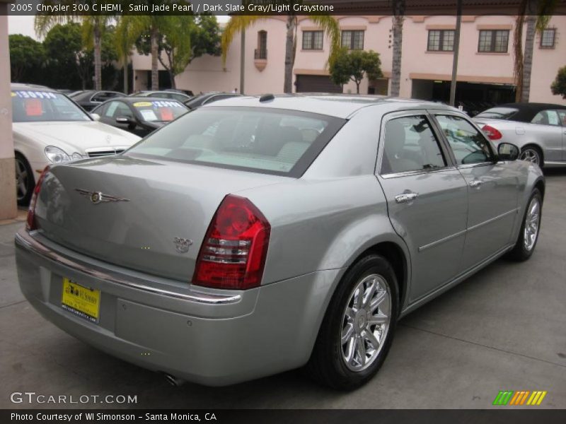 Satin Jade Pearl / Dark Slate Gray/Light Graystone 2005 Chrysler 300 C HEMI