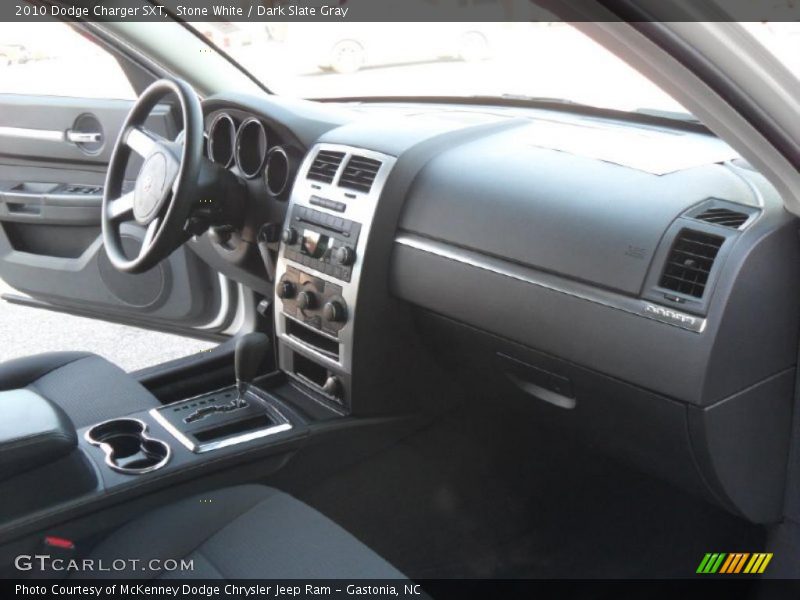 Stone White / Dark Slate Gray 2010 Dodge Charger SXT