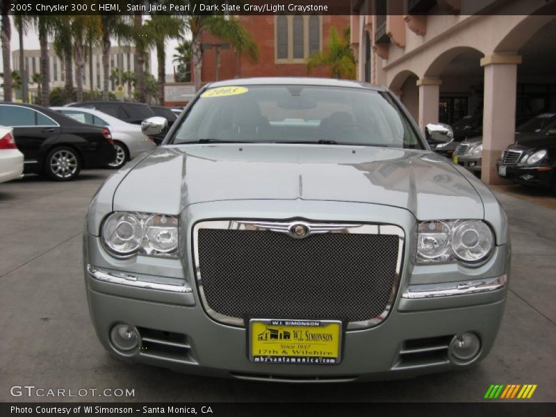 Satin Jade Pearl / Dark Slate Gray/Light Graystone 2005 Chrysler 300 C HEMI