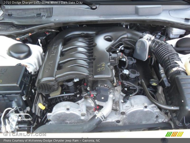 Stone White / Dark Slate Gray 2010 Dodge Charger SXT