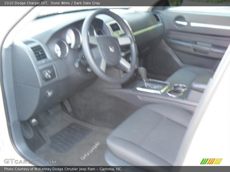 Stone White / Dark Slate Gray 2010 Dodge Charger SXT