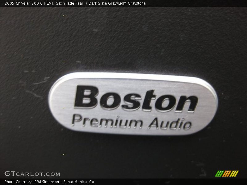 Satin Jade Pearl / Dark Slate Gray/Light Graystone 2005 Chrysler 300 C HEMI