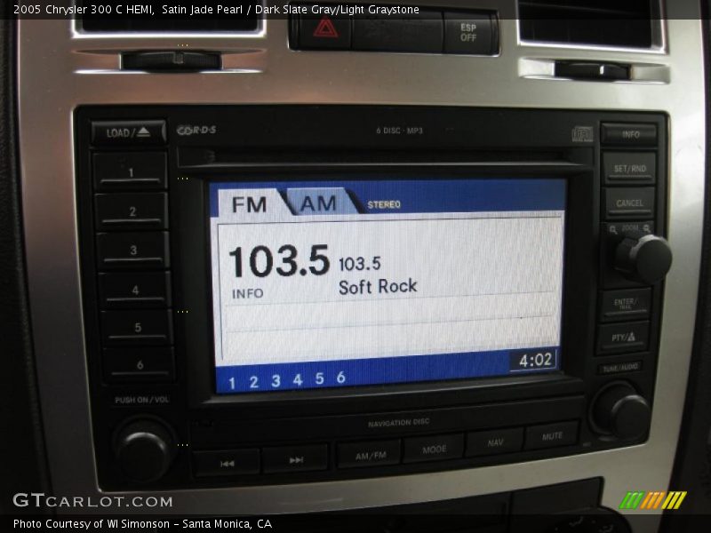 Satin Jade Pearl / Dark Slate Gray/Light Graystone 2005 Chrysler 300 C HEMI