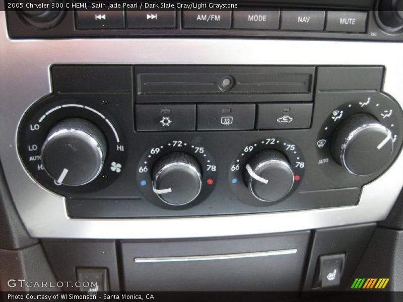 Satin Jade Pearl / Dark Slate Gray/Light Graystone 2005 Chrysler 300 C HEMI