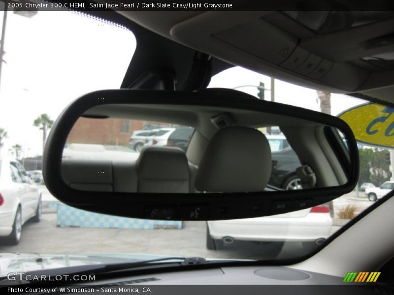 Satin Jade Pearl / Dark Slate Gray/Light Graystone 2005 Chrysler 300 C HEMI