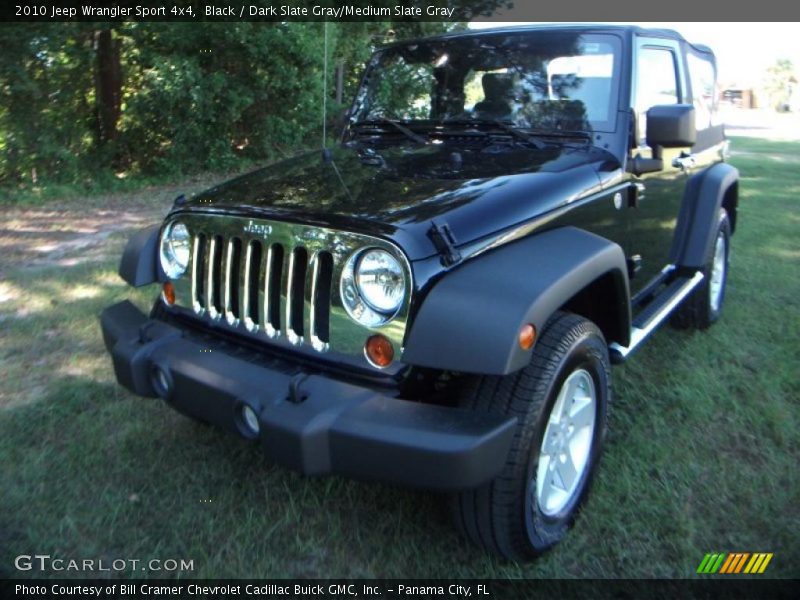 Black / Dark Slate Gray/Medium Slate Gray 2010 Jeep Wrangler Sport 4x4